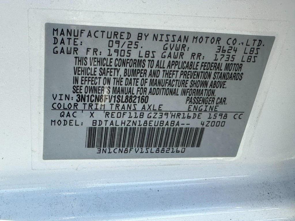 new 2025 Nissan Versa car, priced at $20,000