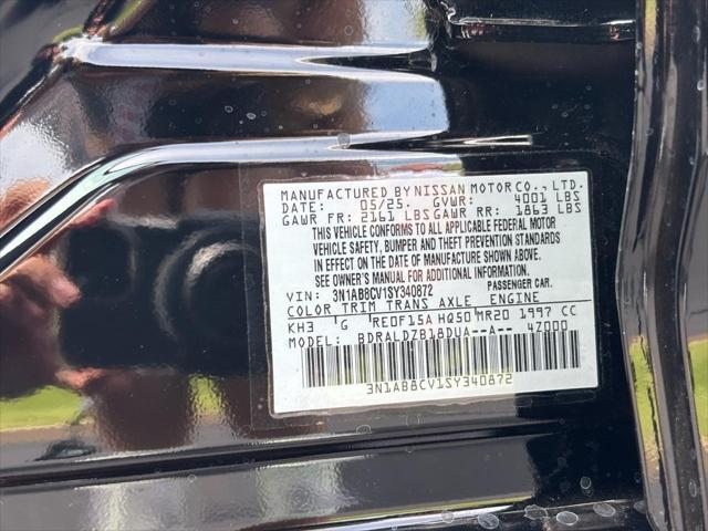 new 2025 Nissan Sentra car, priced at $21,957