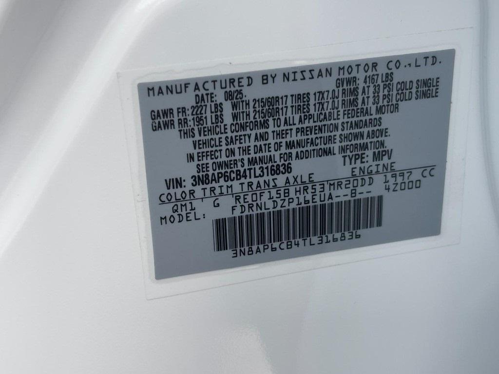 new 2026 Nissan Kicks car, priced at $25,575