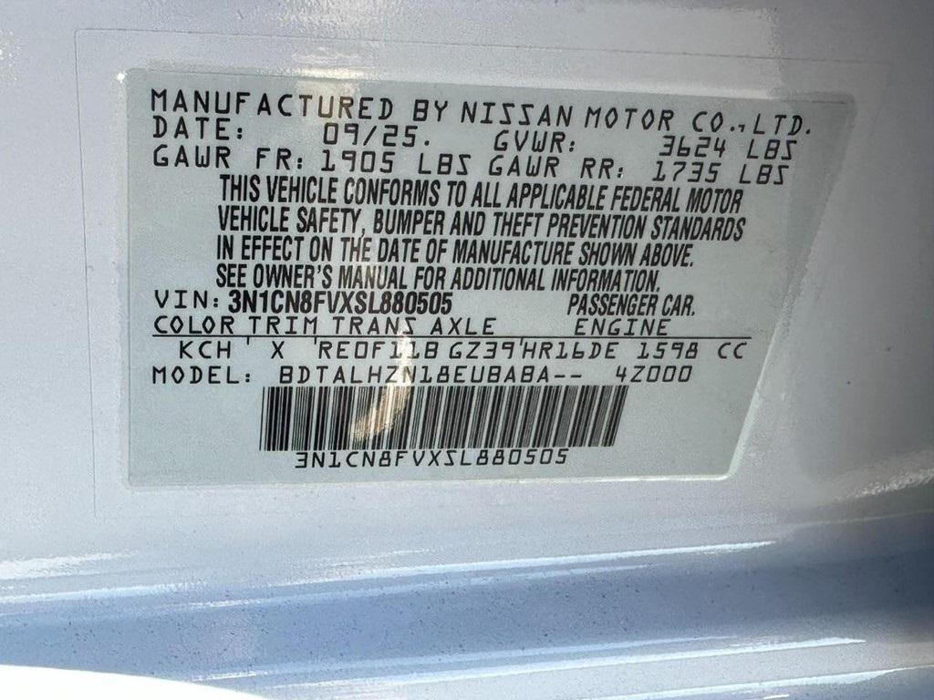 new 2025 Nissan Versa car, priced at $20,000