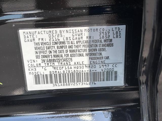 new 2025 Nissan Sentra car, priced at $21,310