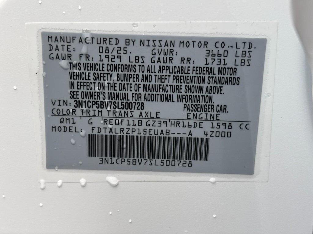 new 2025 Nissan Kicks car, priced at $21,865