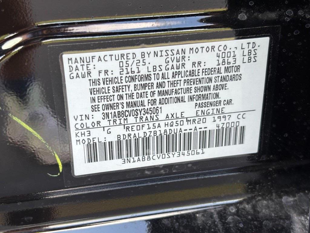 new 2025 Nissan Sentra car, priced at $21,895