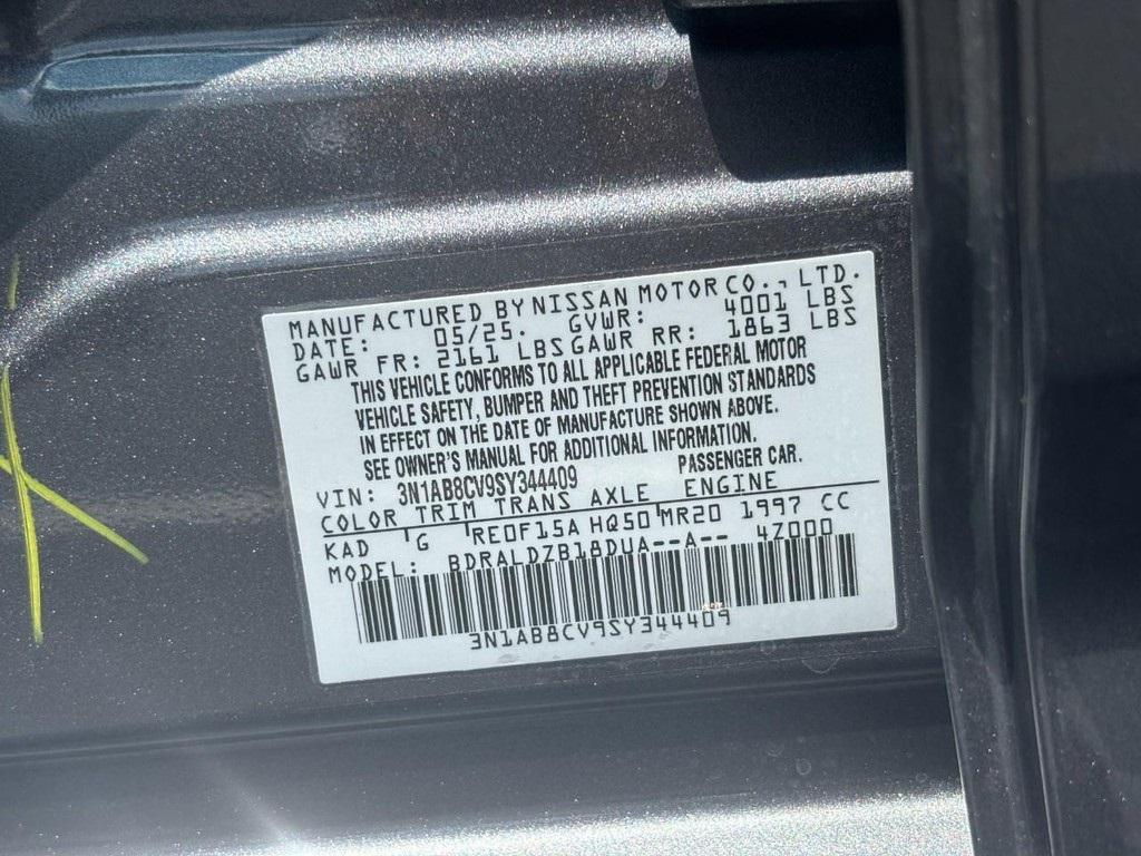 new 2025 Nissan Sentra car, priced at $21,815