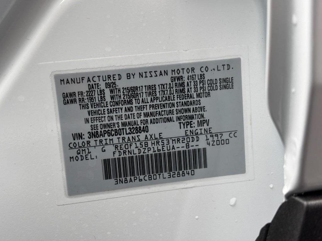 new 2026 Nissan Kicks car, priced at $25,575