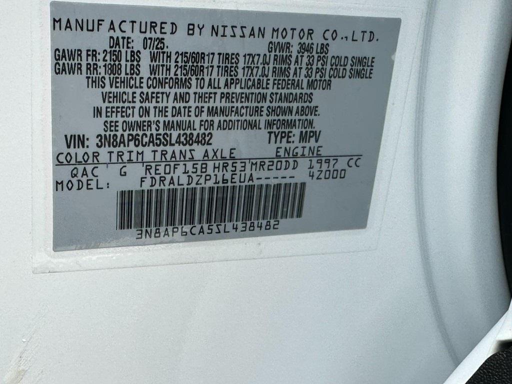 new 2025 Nissan Kicks car, priced at $24,053