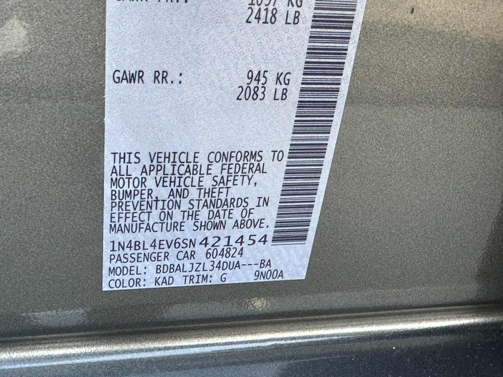 new 2025 Nissan Altima car, priced at $31,835