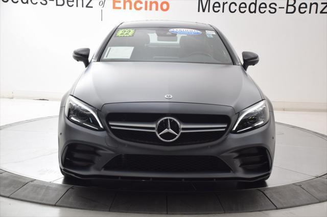 used 2022 Mercedes-Benz AMG C 43 car, priced at $53,997
