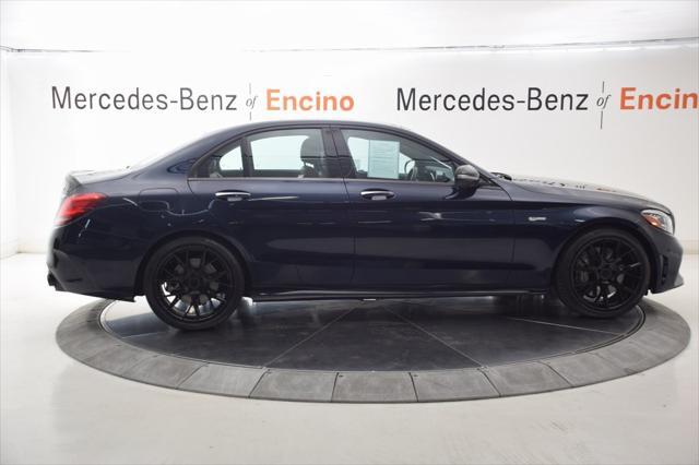 used 2021 Mercedes-Benz AMG C 43 car, priced at $39,998