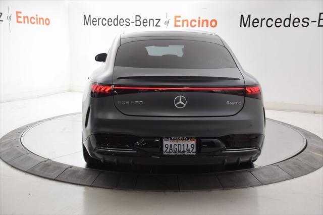 used 2022 Mercedes-Benz EQS 580 car, priced at $71,997
