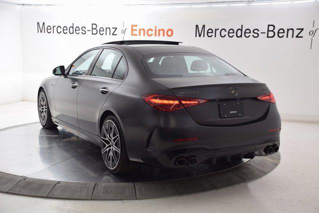 new 2025 Mercedes-Benz AMG C 43 car, priced at $71,605