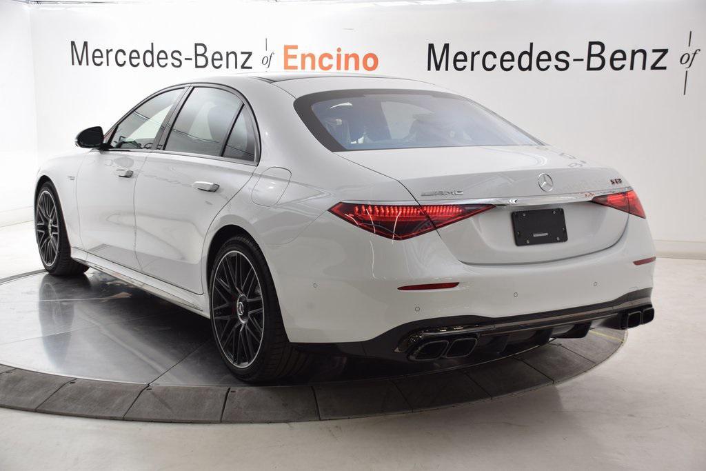 new 2024 Mercedes-Benz AMG S 63 E car, priced at $195,590