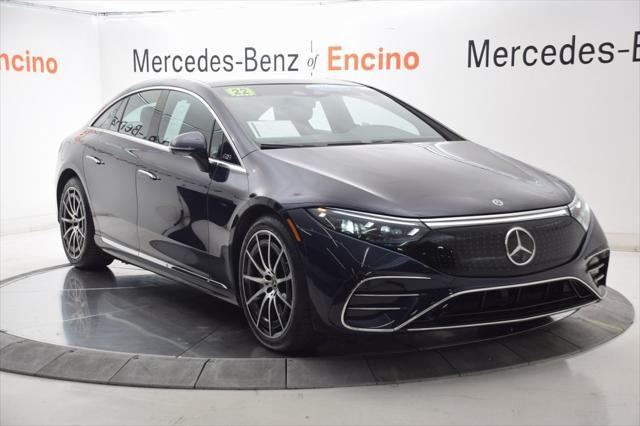used 2022 Mercedes-Benz EQS 580 car, priced at $53,997