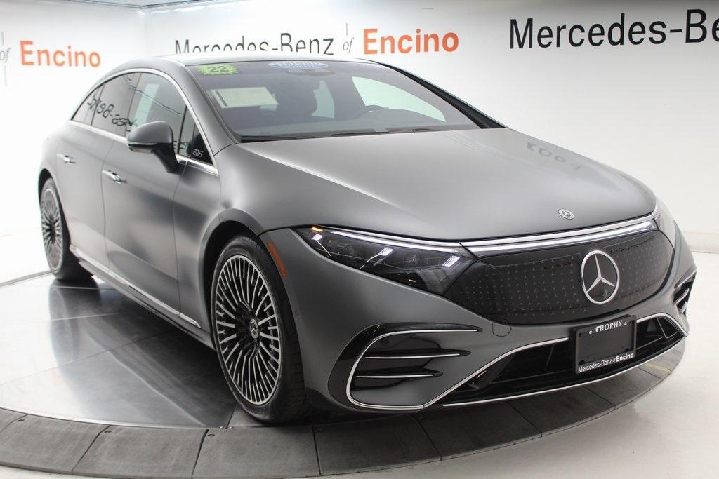 used 2022 Mercedes-Benz EQS 580 car, priced at $74,997