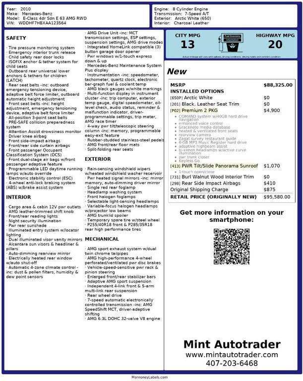 used 2010 Mercedes-Benz E-Class car, priced at $15,900