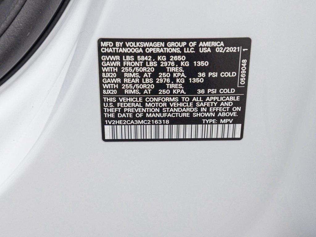 used 2021 Volkswagen Atlas Cross Sport car, priced at $26,450