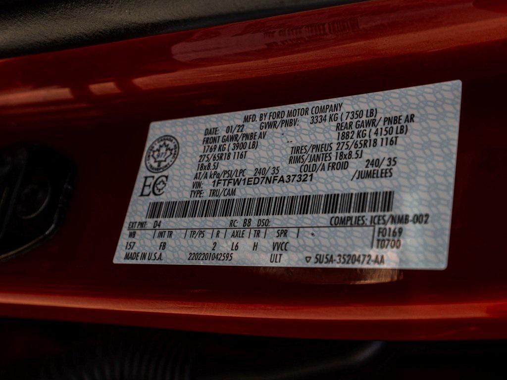 used 2022 Ford F-150 car, priced at $35,990