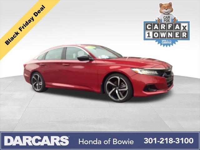 used 2021 Honda Accord car, priced at $21,906