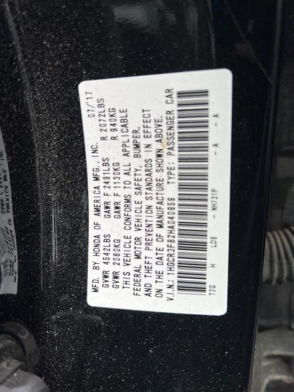 used 2017 Honda Accord car, priced at $15,225