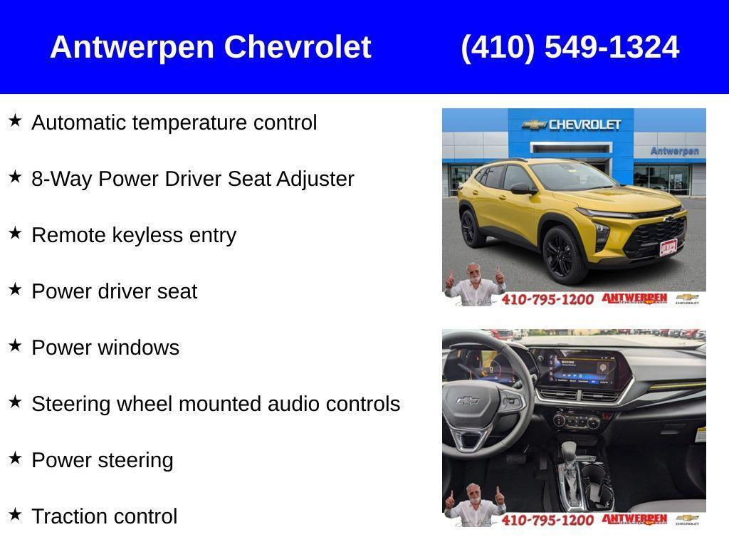 new 2025 Chevrolet Trax car, priced at $23,845