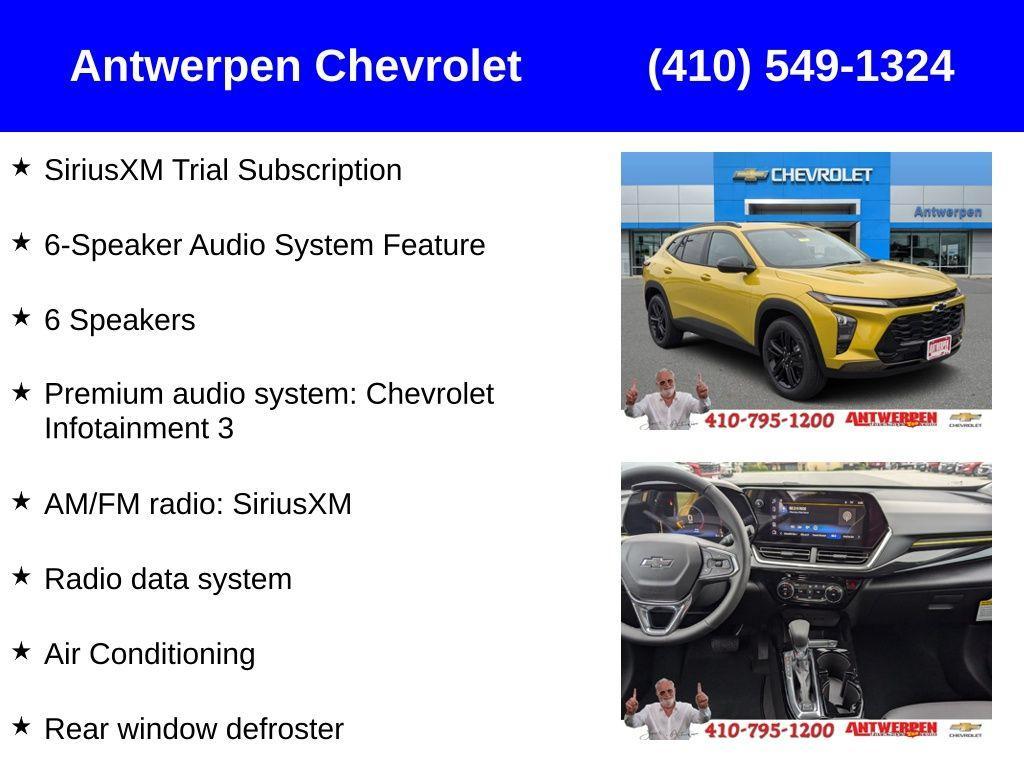 new 2025 Chevrolet Trax car, priced at $23,845