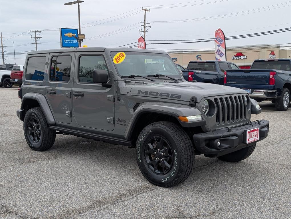 used 2019 Jeep Wrangler Unlimited car, priced at $38,995