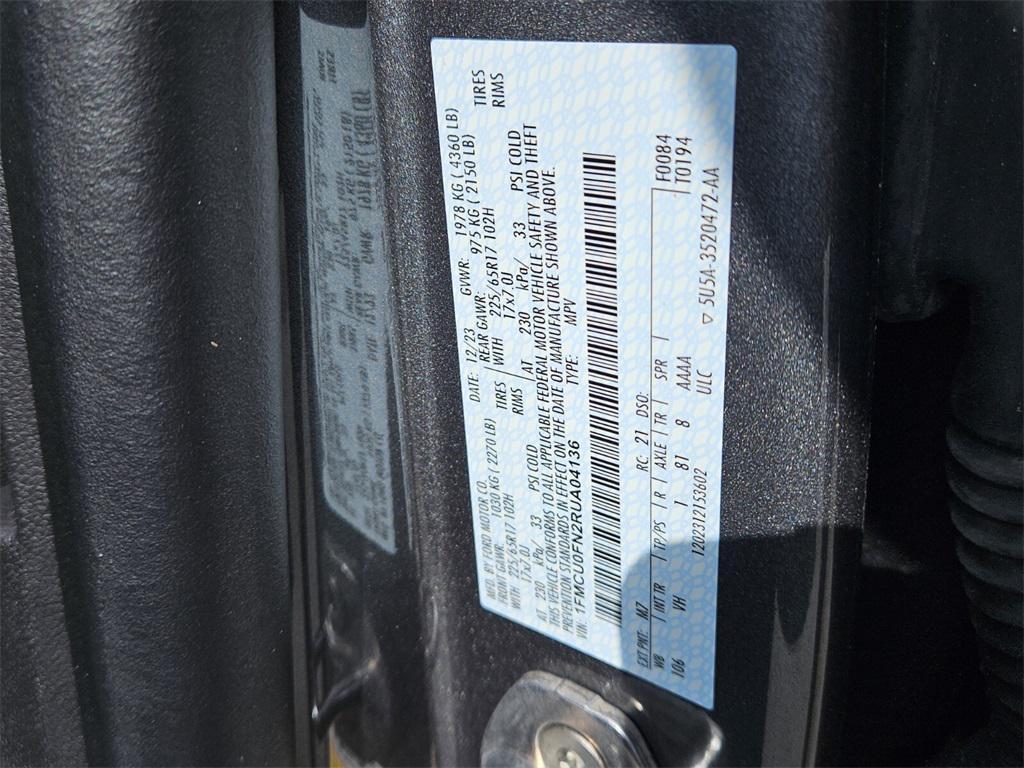 used 2024 Ford Escape car, priced at $24,224