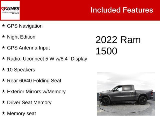 used 2022 Ram 1500 car, priced at $37,695