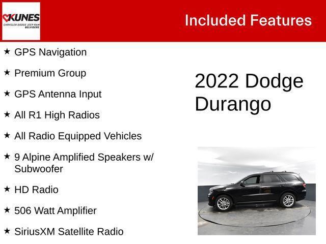 used 2022 Dodge Durango car, priced at $29,500