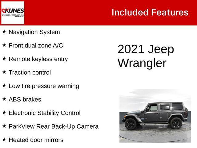 used 2021 Jeep Wrangler Unlimited 4xe car, priced at $33,000