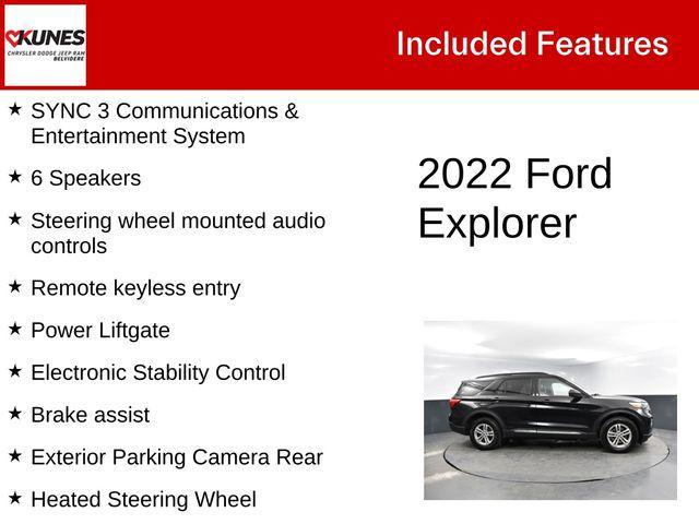 used 2022 Ford Explorer car, priced at $25,000