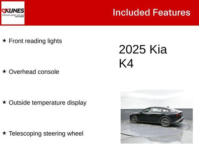 used 2025 Kia K4 car, priced at $26,175
