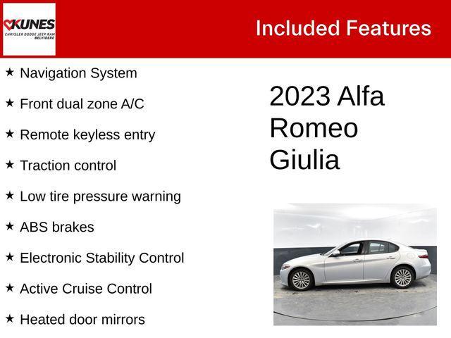 used 2023 Alfa Romeo Giulia car, priced at $25,500