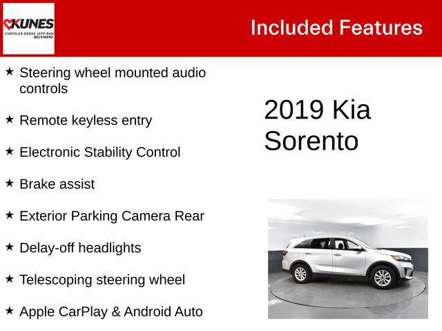 used 2019 Kia Sorento car, priced at $10,000
