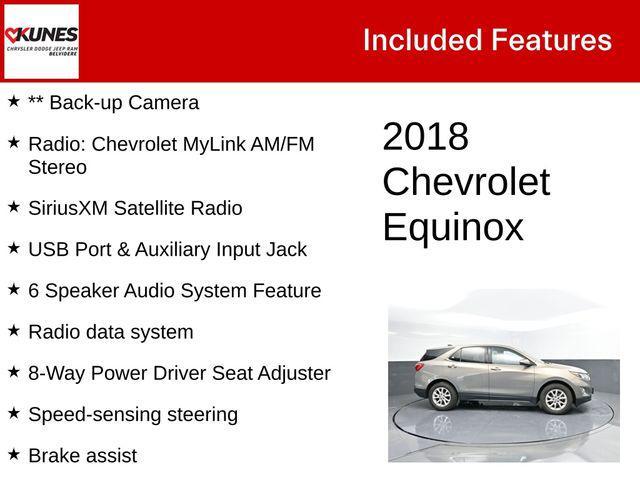 used 2018 Chevrolet Equinox car, priced at $11,486