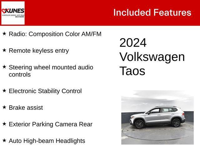 used 2024 Volkswagen Taos car, priced at $19,814