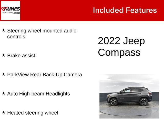 used 2022 Jeep Compass car, priced at $23,211