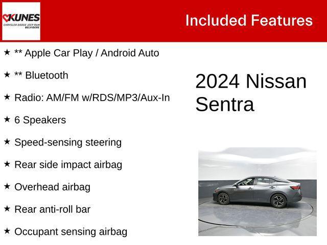 used 2024 Nissan Sentra car, priced at $18,037