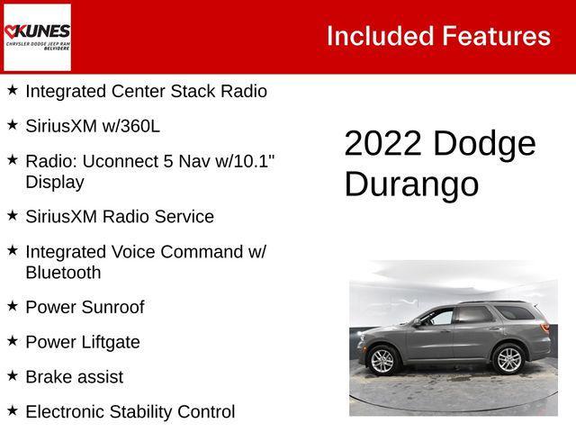 used 2022 Dodge Durango car, priced at $27,921