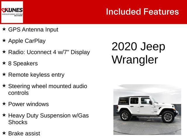 used 2020 Jeep Wrangler Unlimited car, priced at $27,500