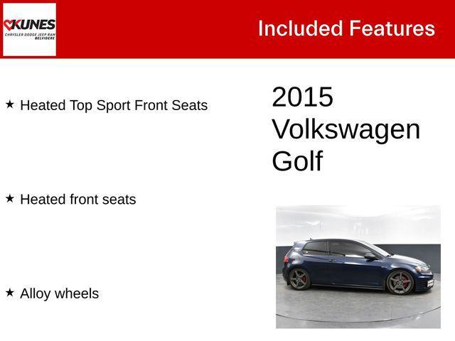 used 2015 Volkswagen Golf GTI car, priced at $12,500