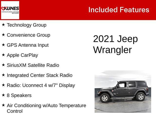 used 2021 Jeep Wrangler Unlimited car, priced at $30,500