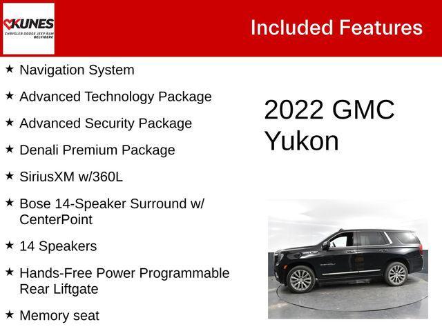 used 2022 GMC Yukon car, priced at $58,000