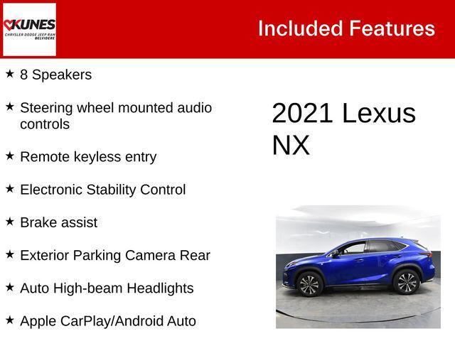 used 2021 Lexus NX 300 car, priced at $31,544