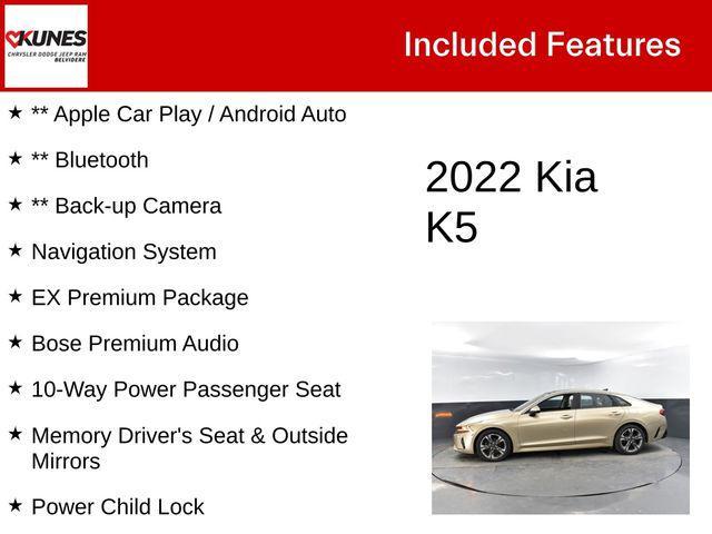 used 2022 Kia K5 car, priced at $22,797
