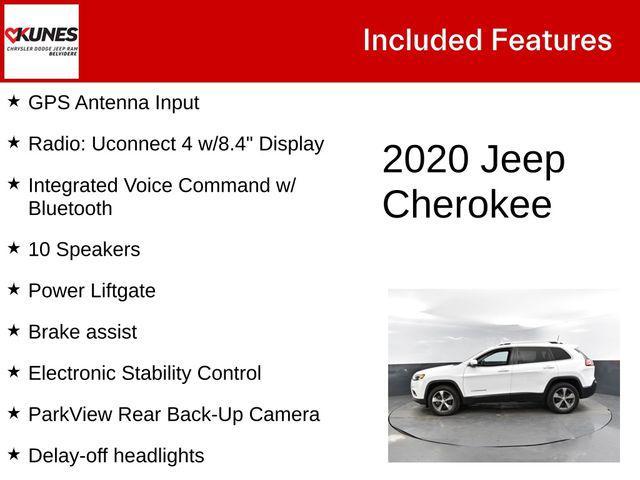 used 2020 Jeep Cherokee car, priced at $17,627