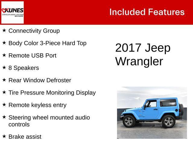 used 2017 Jeep Wrangler car, priced at $23,600