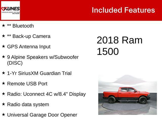 used 2018 Ram 1500 car, priced at $21,564