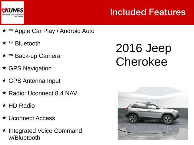 used 2016 Jeep Cherokee car, priced at $13,698