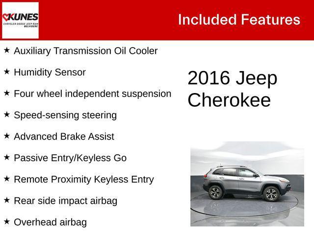 used 2016 Jeep Cherokee car, priced at $13,698